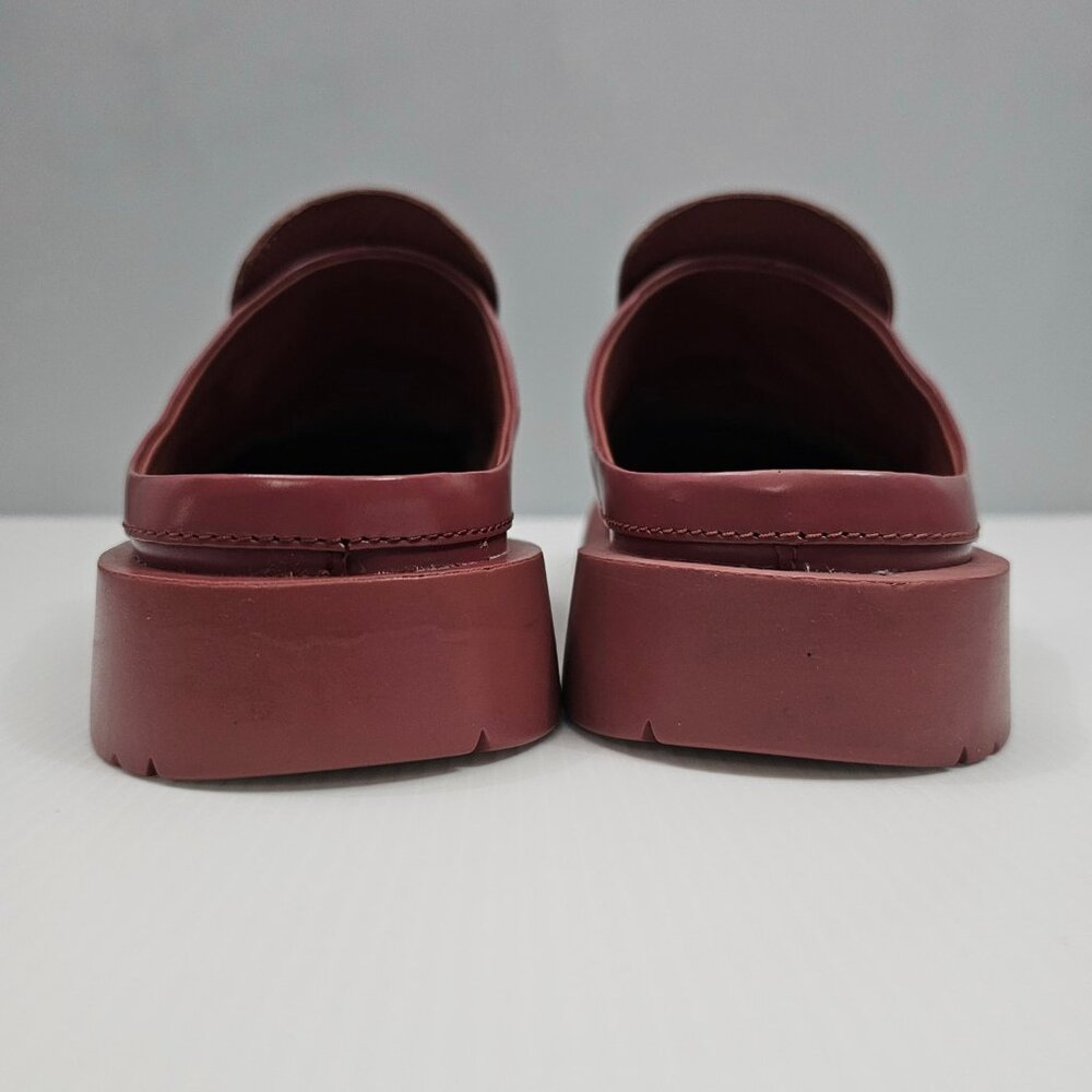 Camper Mil 1978 Mule Loafer Womens EU 40 Red Leather Slide Backless Slip On NEW - Picture 10 of 13
